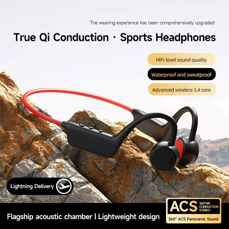 Bone Conduction Running Headphones - Headphone Olahraga Nirkabel X1Pro dengan Desain