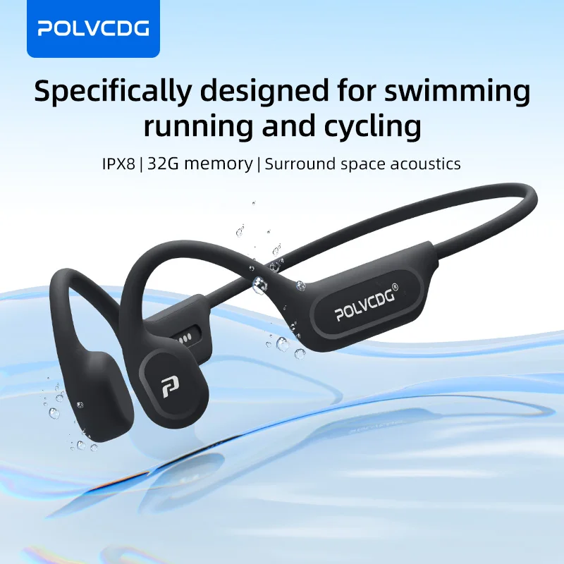 Type C Wired Earphones With Mic - POLVCDG X9 Earphone Konduksi Tulang 32G