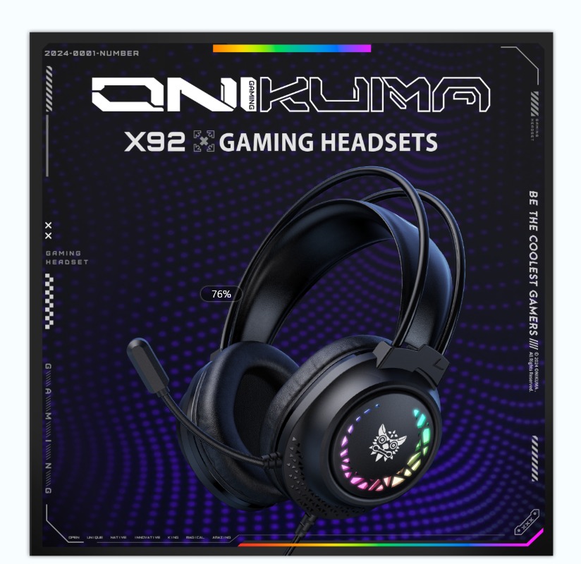Gaming Headset With Mic Rgb - ONIKUMA X92 Headset Gaming Berkabel RGB