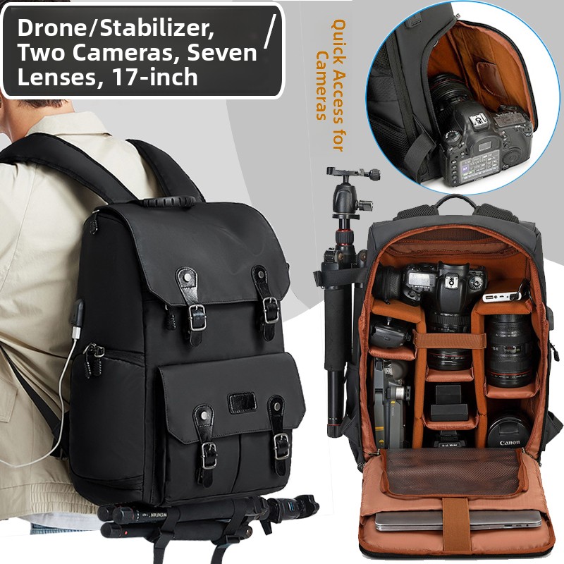 Drones - Tas Ransel Kamera DSLR Profesional Kapasitas