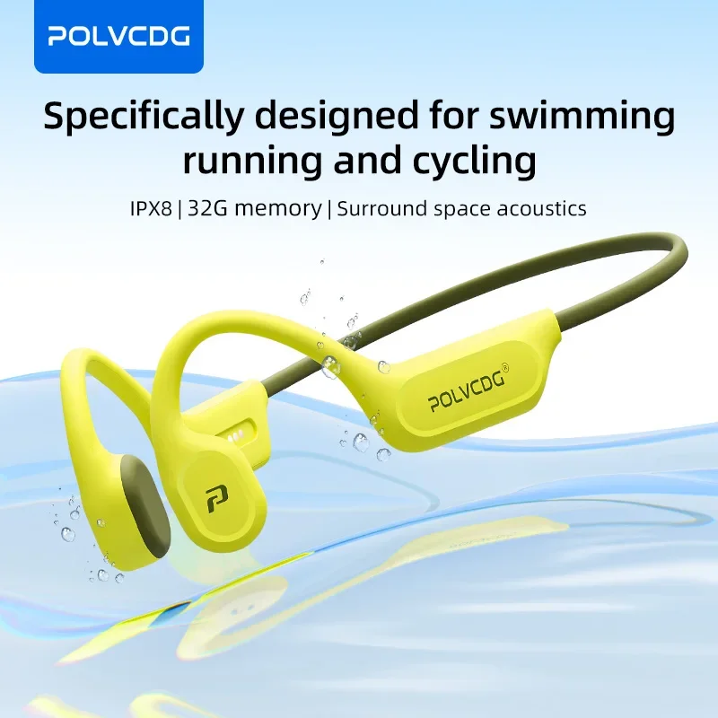Type C Wired Earphones With Mic - POLVCDG X9 Earphone Konduksi Tulang untuk