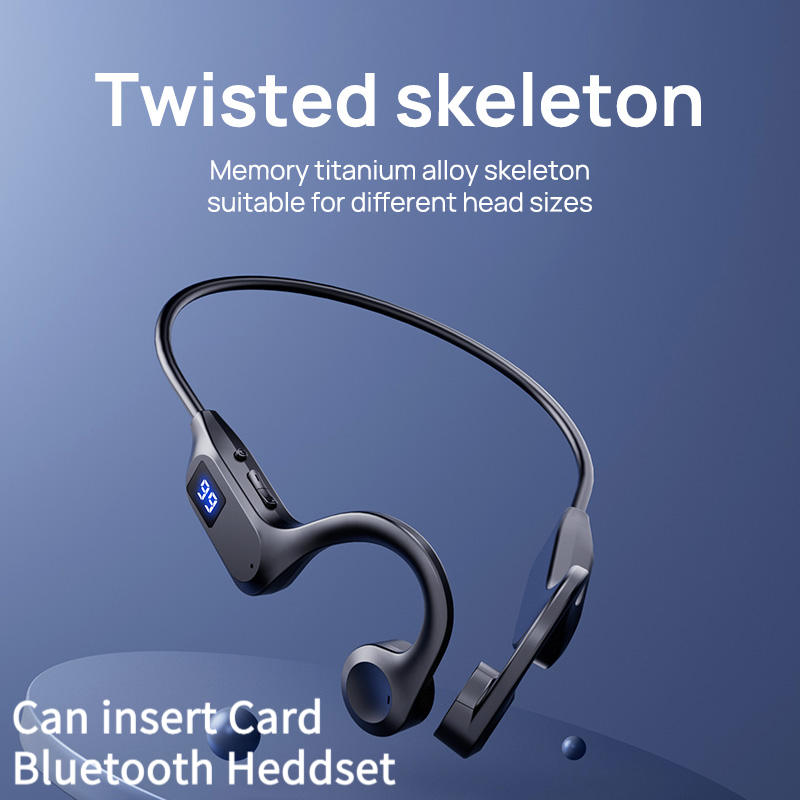 Bone Conduction Running Headphones - Earphone Bluetooth Olahraga Nirkabel X7 Headset
