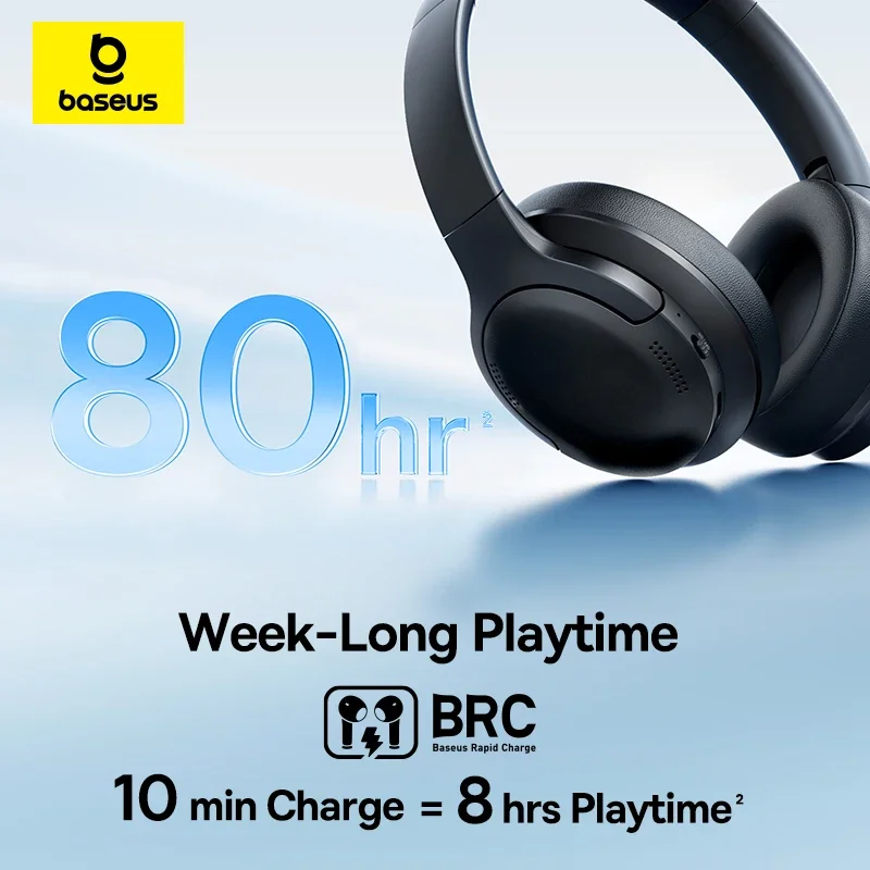 Headphone Nirkabel Baseus BH1  - Anc Wireless Over Ear Headphones ulasan dan harga