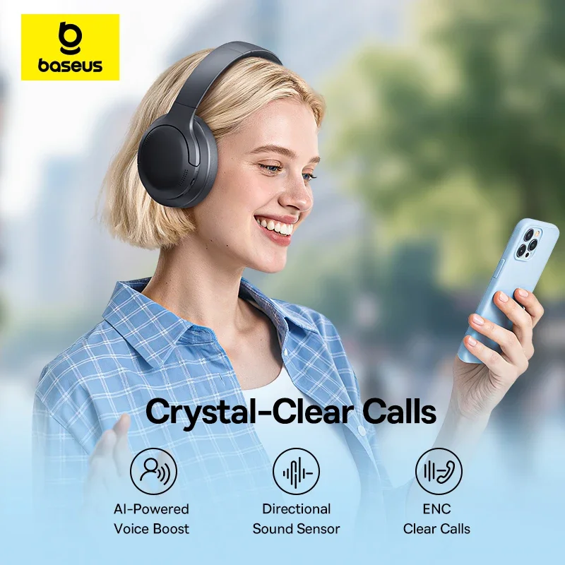 Headphone Nirkabel Baseus BH1  - Anc Wireless Over Ear Headphones ulasan dan harga