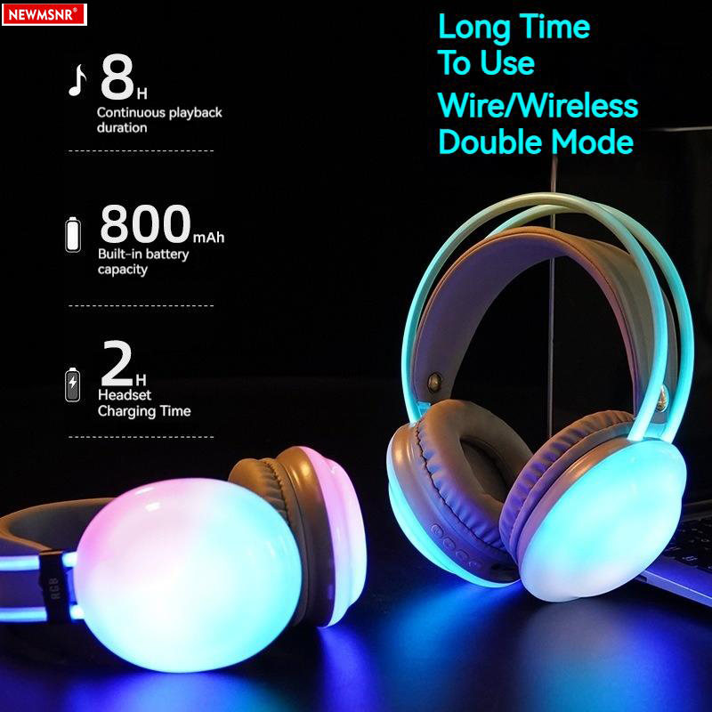 Headphone Bluetooth Lampu Warn - Gaming Headset With Mic Rgb ulasan dan harga