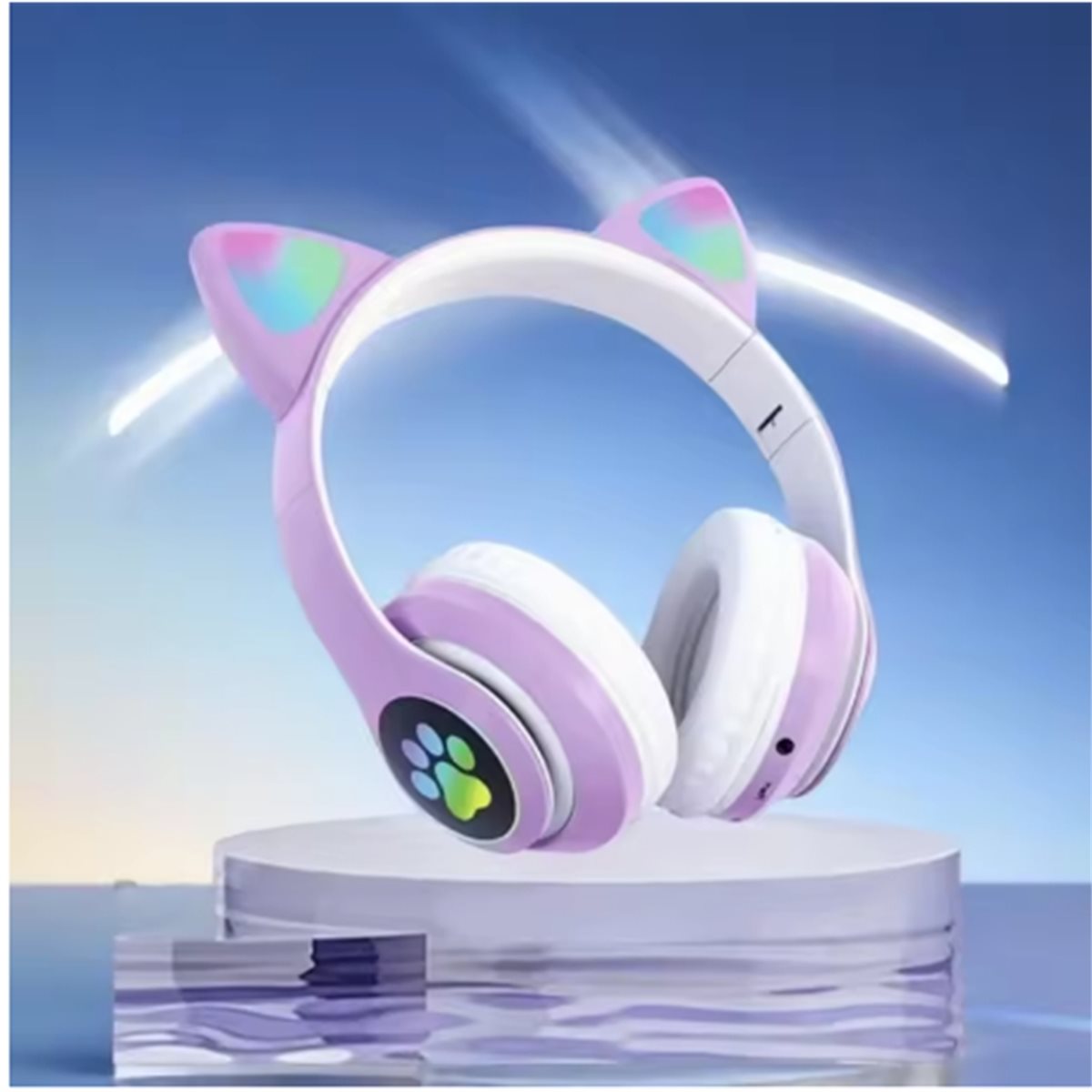 DT90 Headset Bluetooth Telinga - Cat Ear Bluetooth Headset Led ulasan dan harga