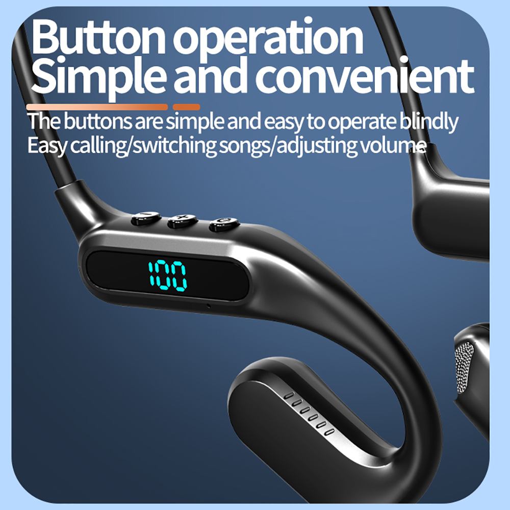 KEBIDUMEI Headphone Bluetooth  - Bone Conduction Running Headphones ulasan dan harga