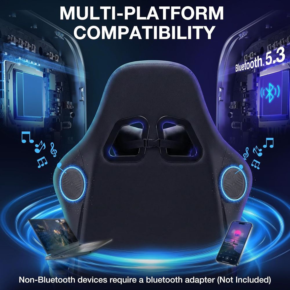 Kursi Gaming RGB dengan Speake - Speakers ulasan dan harga