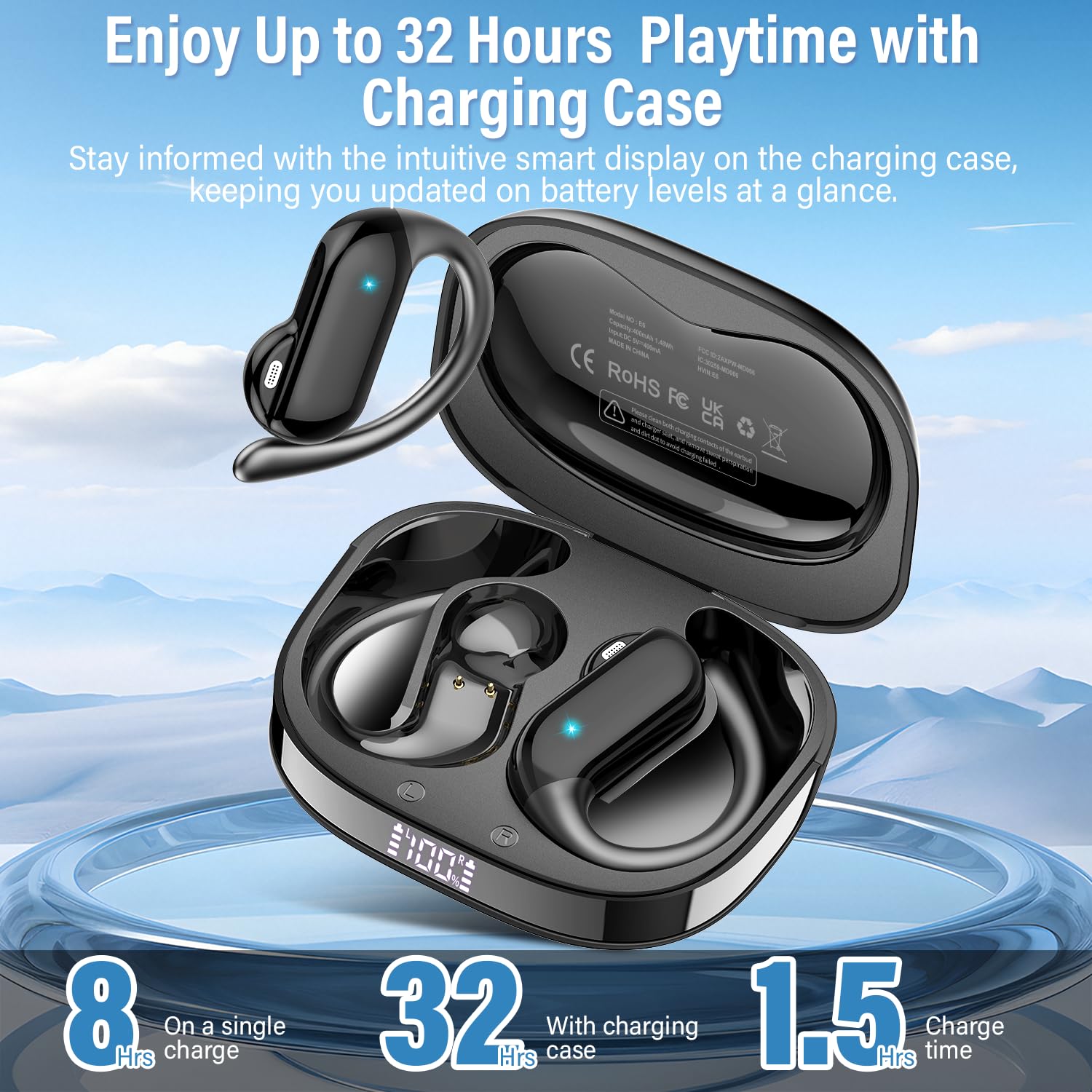 Earbud Open-Ear 2026 Bluetooth - Open Ear Air Conduction Headphones ulasan dan harga