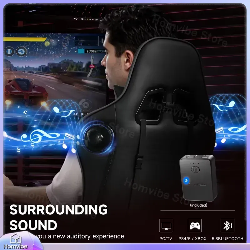 Kursi Gaming Ergonomis dengan  - Speakers ulasan dan harga
