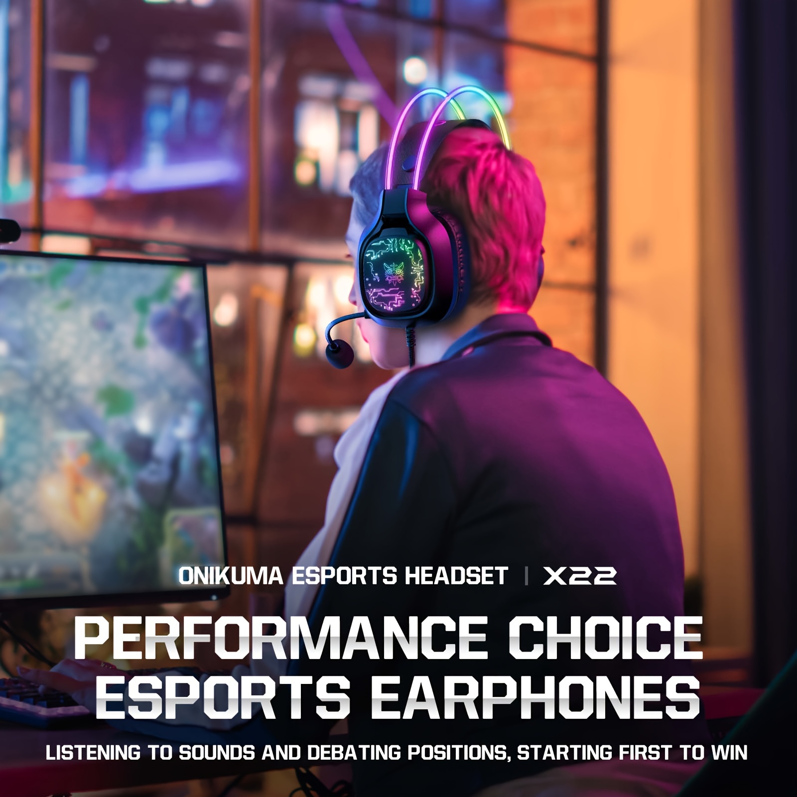 ONIKUMA X22 Headset Gaming RGB - Gaming Headset With Mic Rgb ulasan dan harga