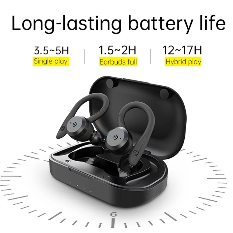 20 Jam Waktu Bermain, Earphone - Bone Conduction Running Headphones ulasan dan harga