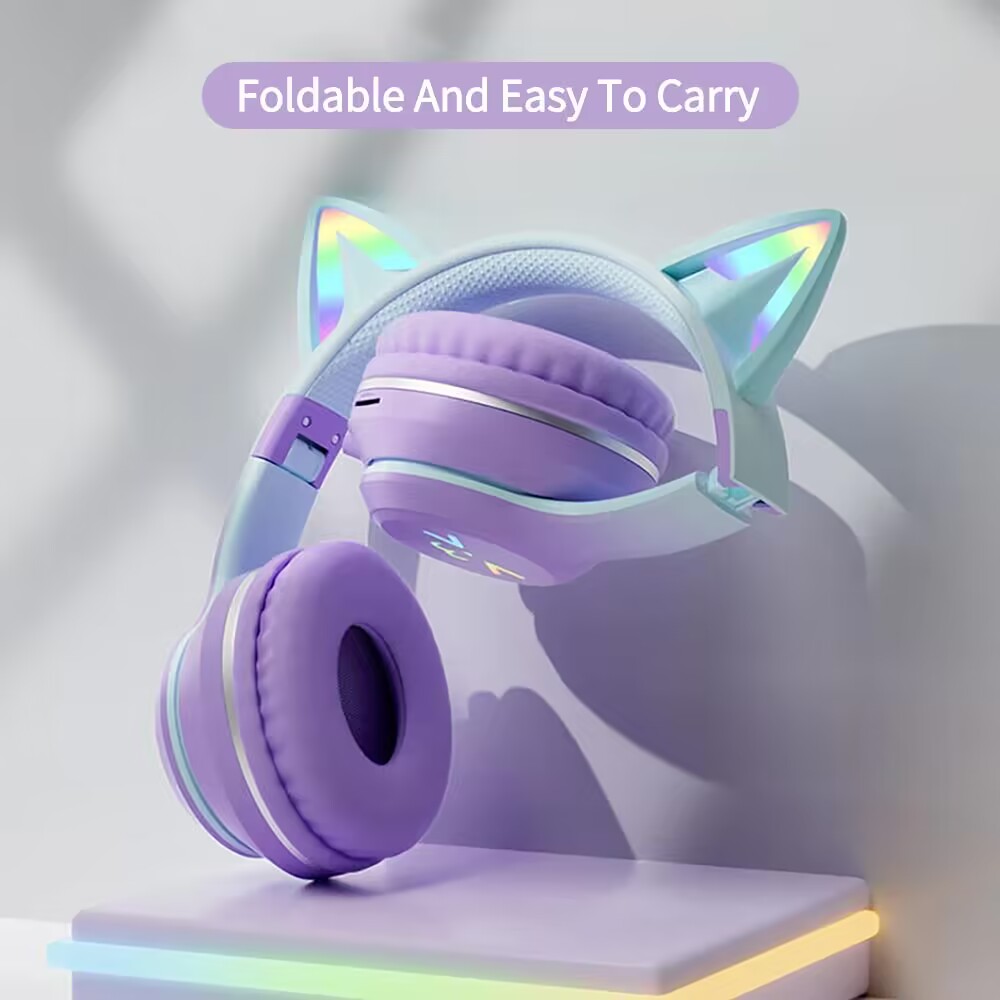 RGB earphone berkilau nirkabel - Gaming Headset With Mic Rgb ulasan dan harga