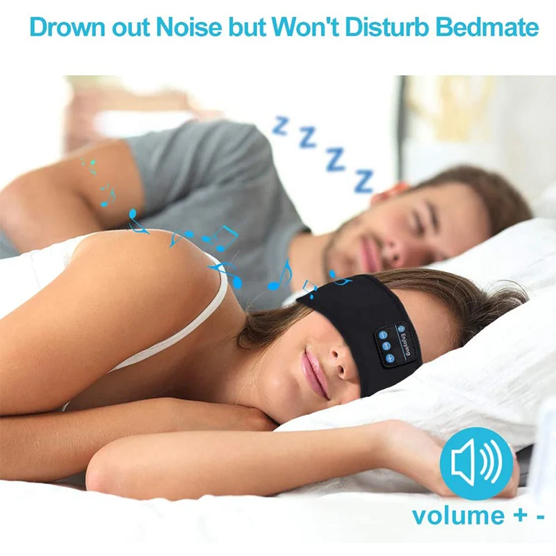 Earphone Bluetooth Ikat Kepala - Sleep Mask Headphones Bluetooth ulasan dan harga