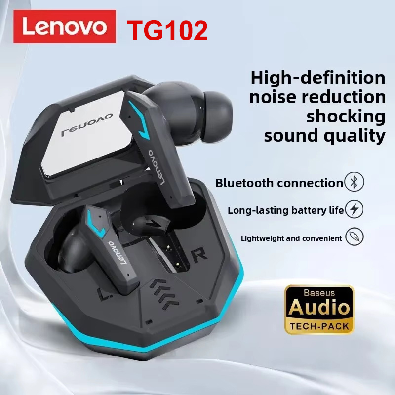 Lenovo TG102 Earbud Nirkabel G - Gaming Headset With Mic Rgb ulasan dan harga