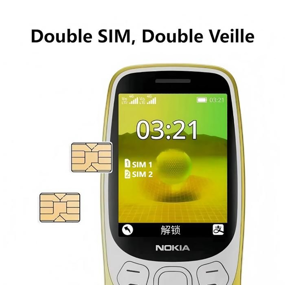 Ponsel Nokia 3210 4G 2SIM Blue - Cameras ulasan dan harga
