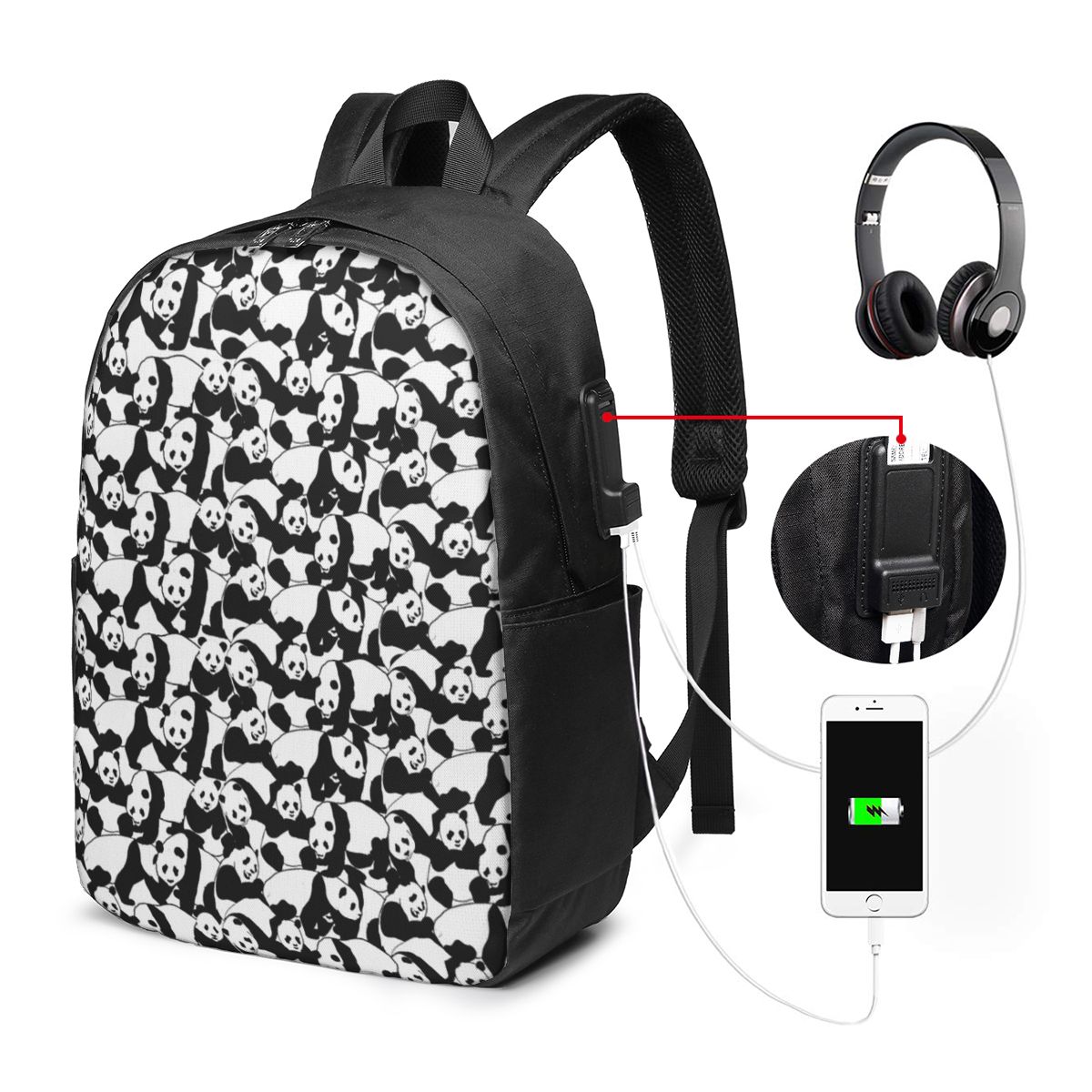 Tas Ransel Pola Panda Tas Note - Laptops ulasan dan harga