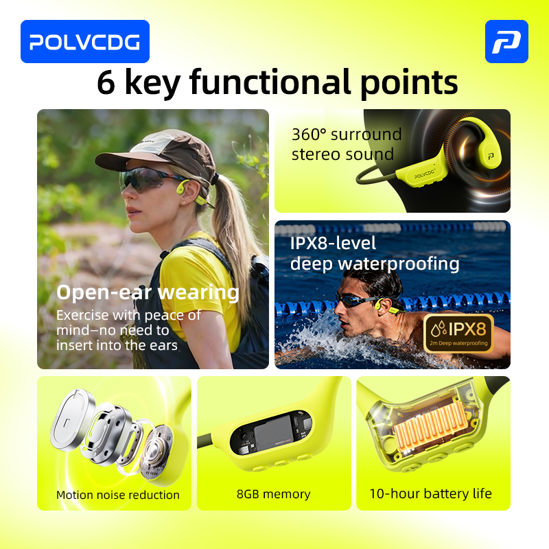 POLVCDG 8G Headphone Olahraga  - Sleep Mask Headphones Bluetooth ulasan dan harga